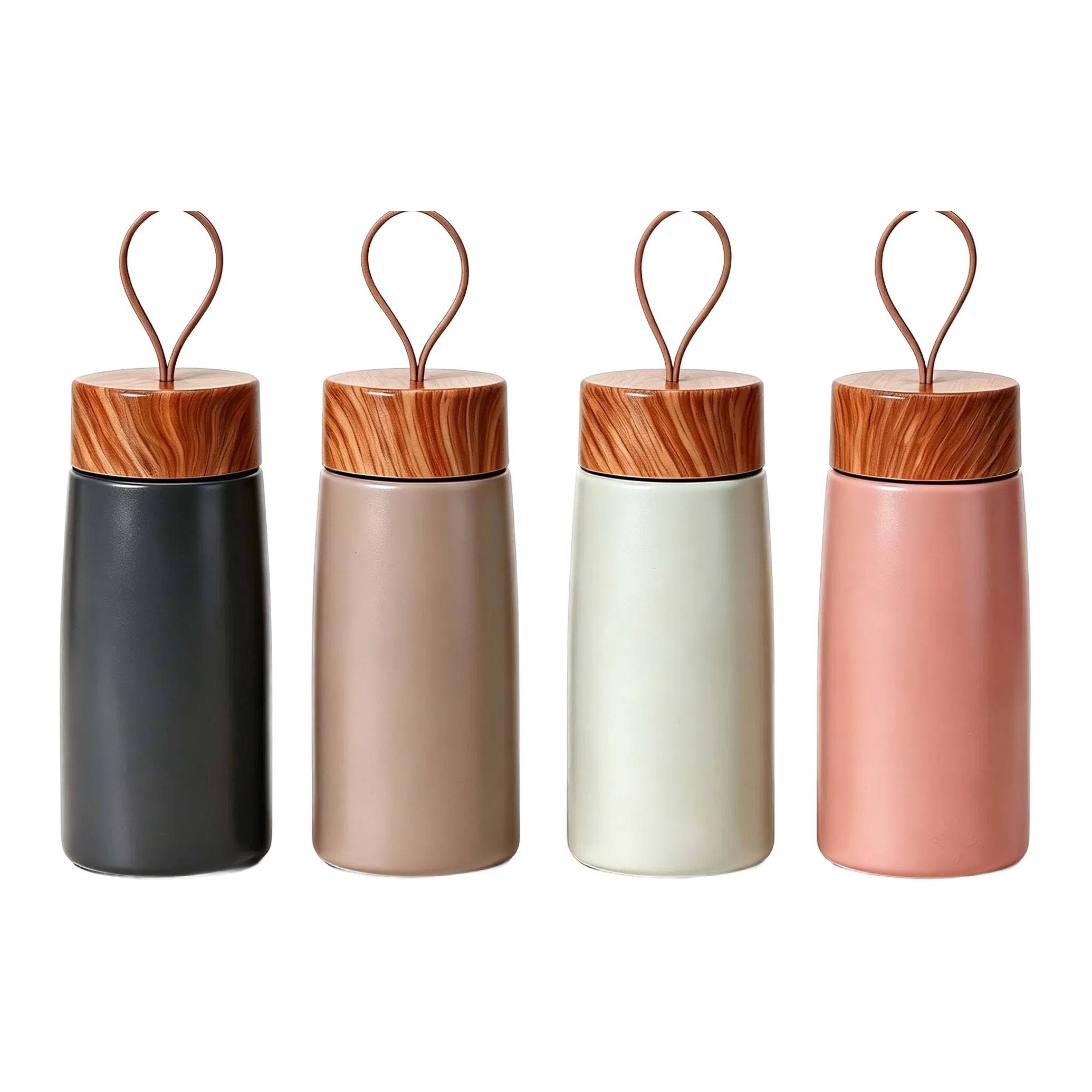 Wood Lid Mini Vacuum Flask, model KB0002