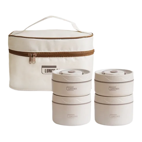 Stainless Steel Tiffin Lunch Box with Bag, model LB0008