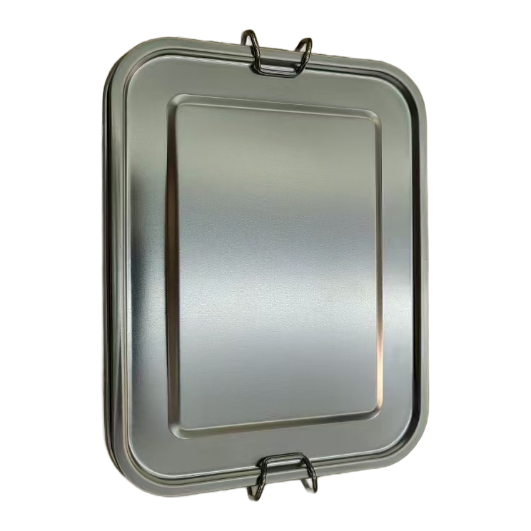Clip-Lock Stainless Steel Lunch Box, model LB0013