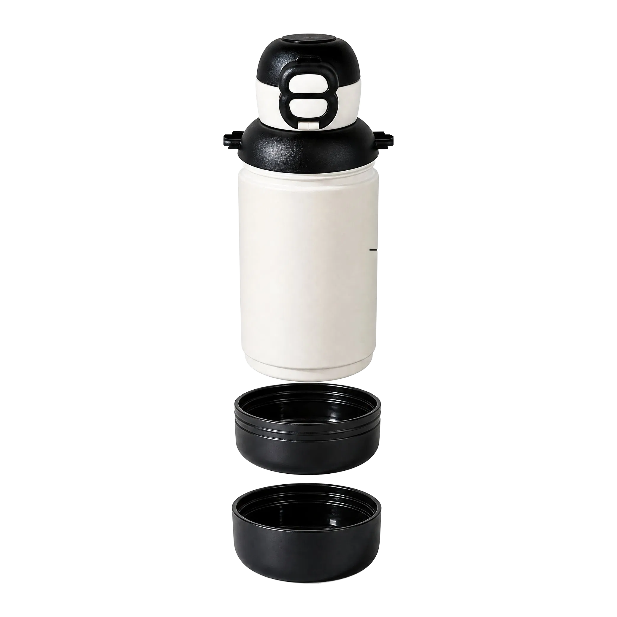 Pet Water Bottle with Food Storage, model PB0002