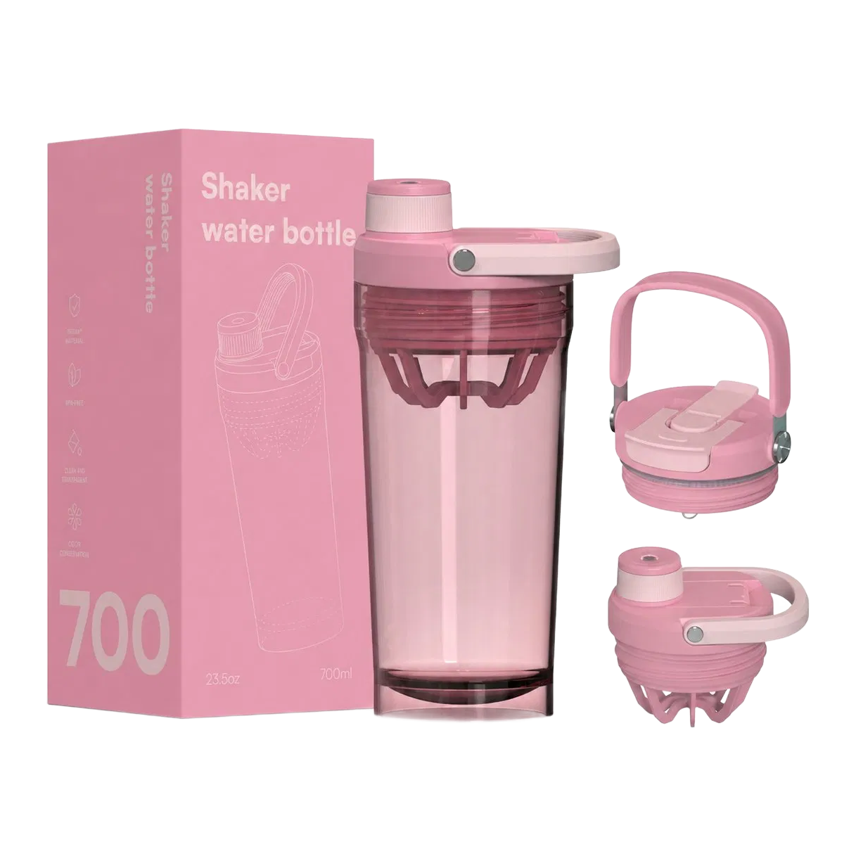 Plastic Shaker Sports Bottle, model PWB0013