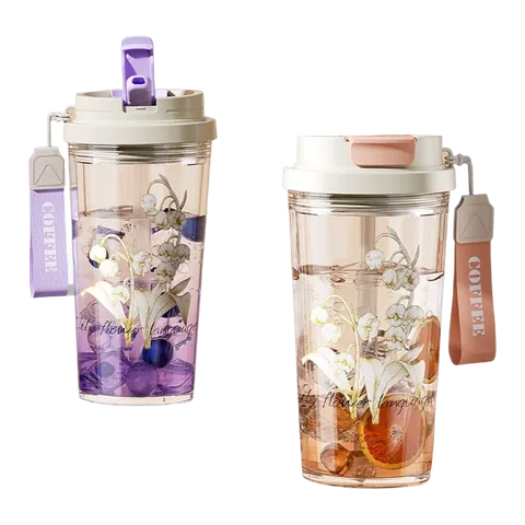 Plastic Straw Cup, model PWB0027