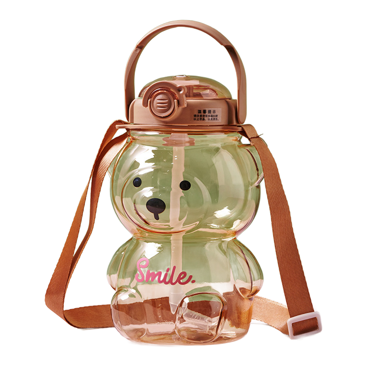 Cute Bear Plastic Water Bottle, model PWB0028