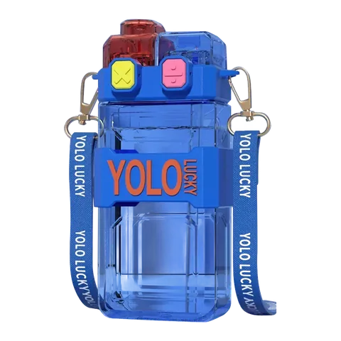 Plastic Water Bottle with Strap, model PWB0029