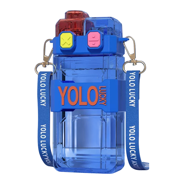 Plastic Water Bottle with Strap, model PWB0029