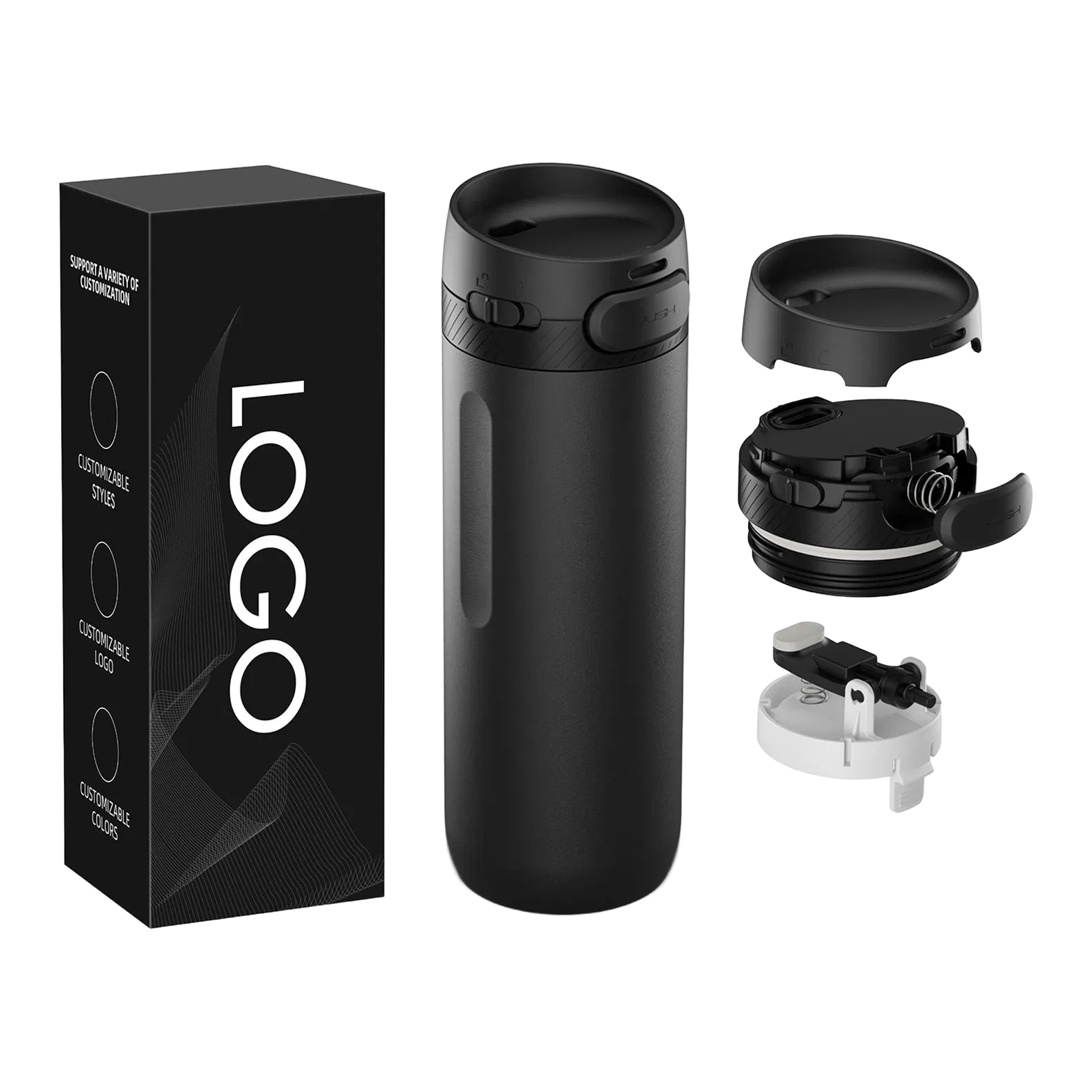 Double Wall Stainless Steel Water Bottle, model VF0012