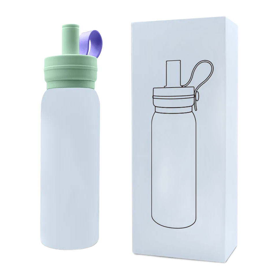 Vacuum Bottle with Pop-up Straw, model VF0023