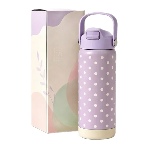 Double Wall Vacuum Bottle with Spare Lids, model VF0026