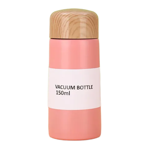 Wood Lid Vacuum Coffee Bottle, model WB0001