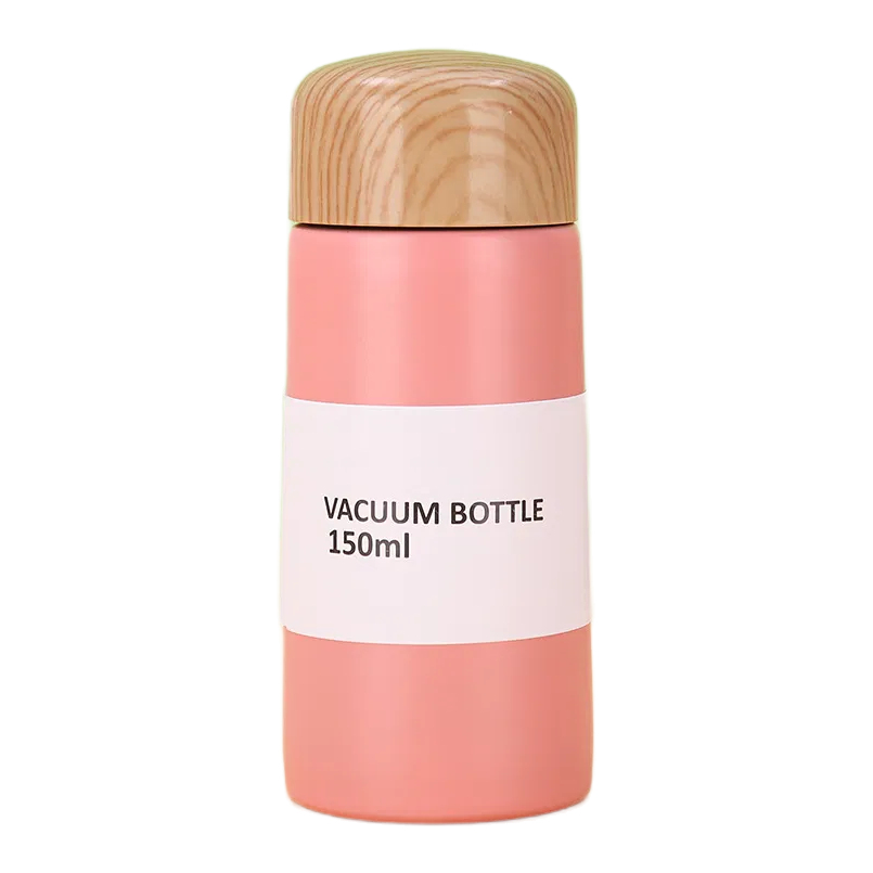 Wood Lid Vacuum Coffee Bottle, model WB0001